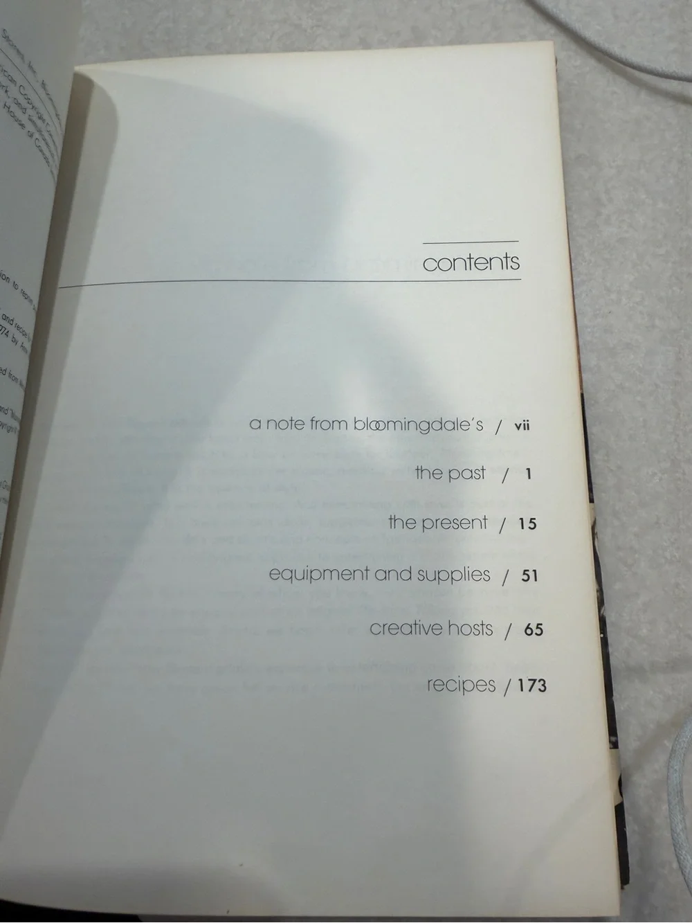 Vintage Bloomingdale's Book of Entertaining - Black & White